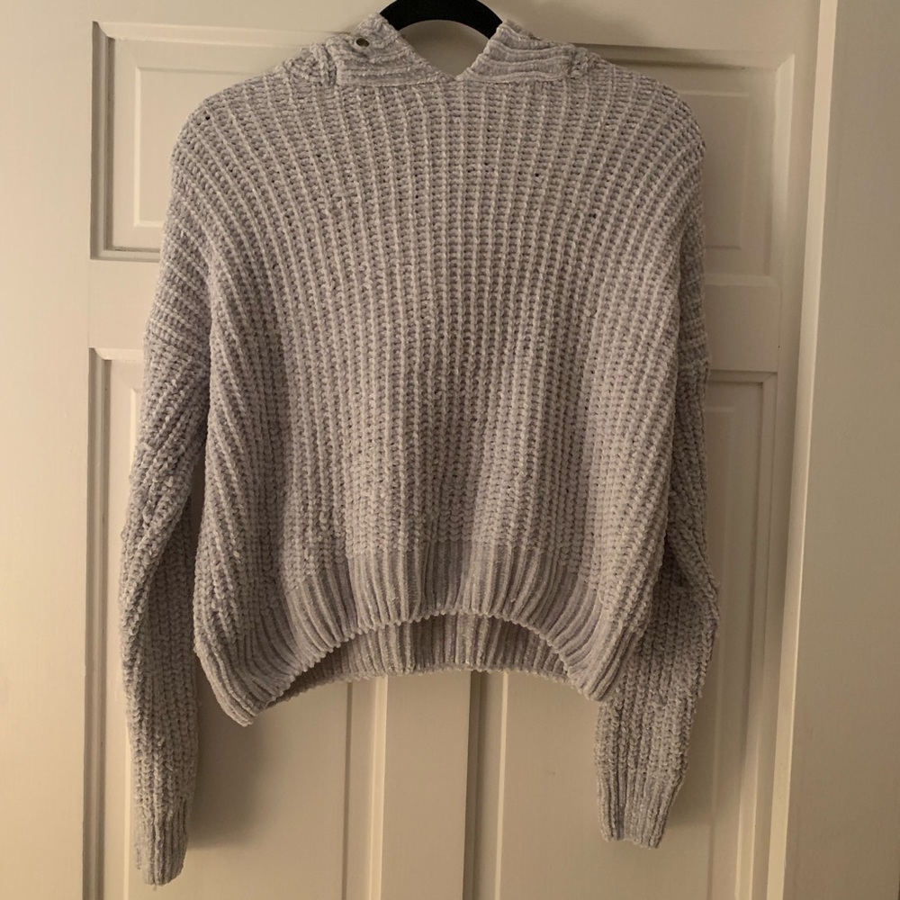 Grey Chenille Hoodie Design Lab